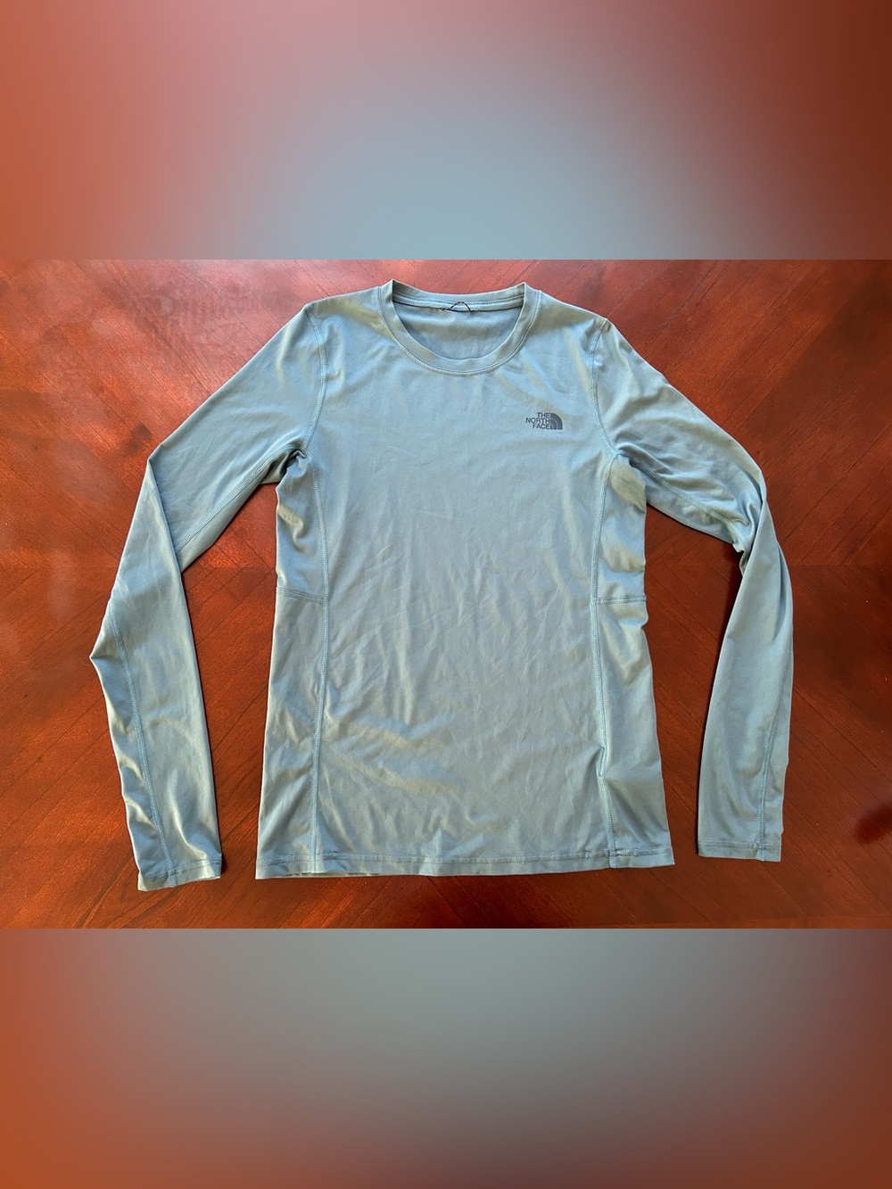 The North Face Women's Long-Sleeve Crew in Light Blue size S